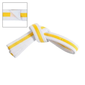 Adjustable Striped White Belt