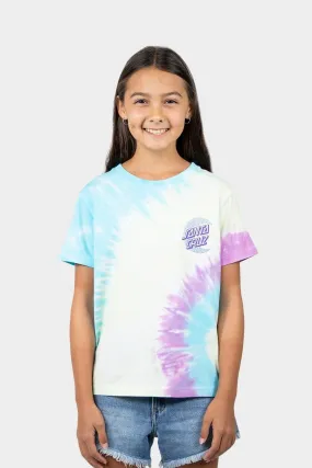 OS Geo Moon Dot Tee | Orchid Tie Dye