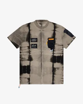 SA x WHR Patch Logo T-Shirt Tie Dye Grey