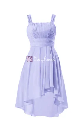 Simple Chiffon Bridesmaids Dress Stunning Mauve Party Dress w/straps (BM2427)