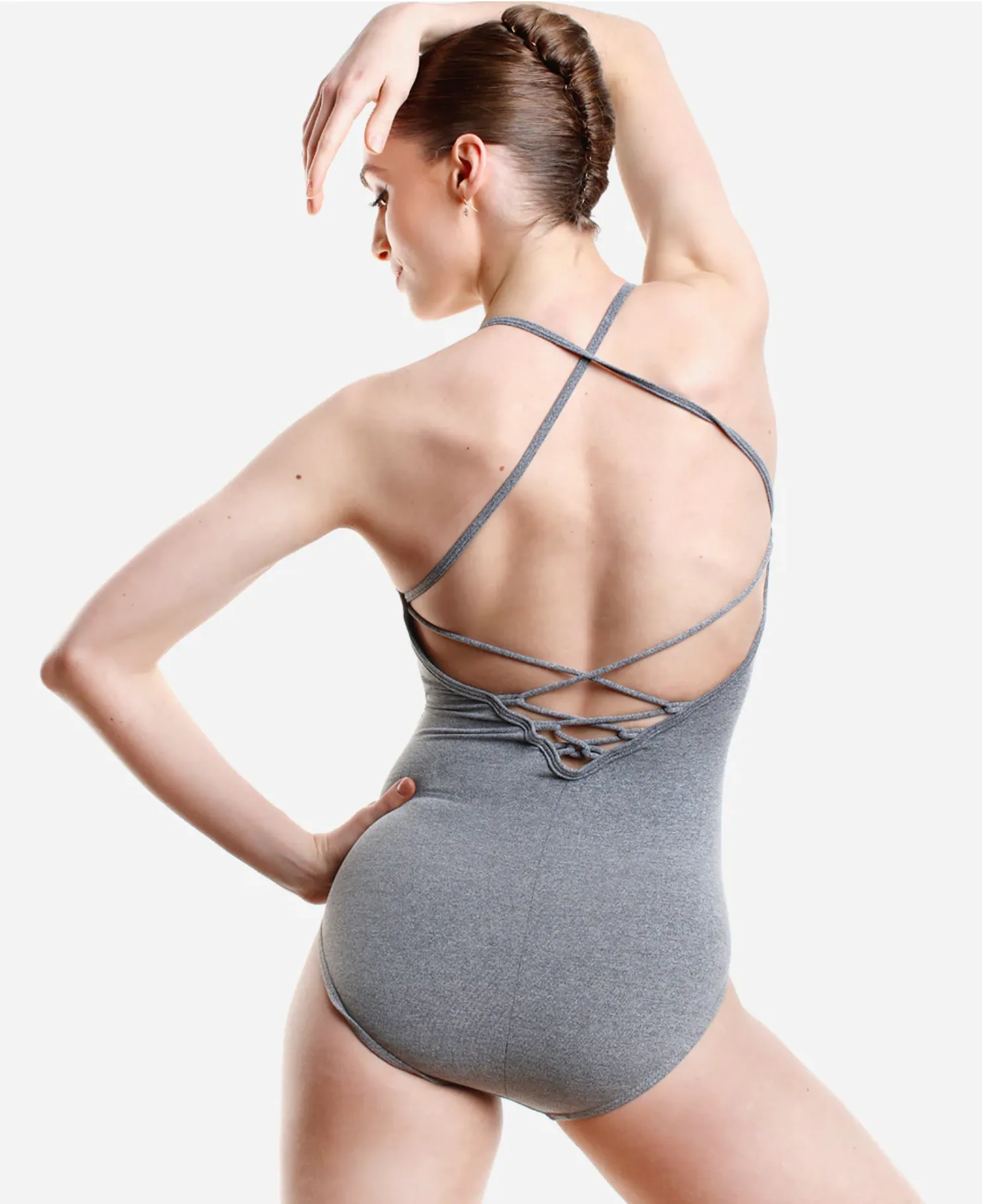 So Danca - Camisole back strap leotard - Grey - FINAL SALE