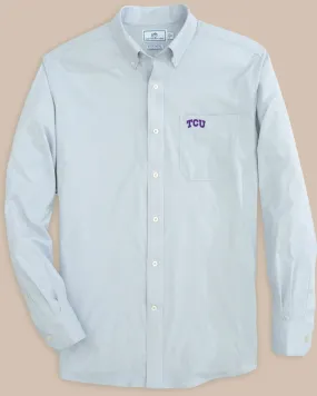 TCU Horned Frogs Gingham Button Down Shirt